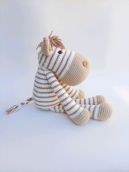 Zebra de Crochê Amigurumi