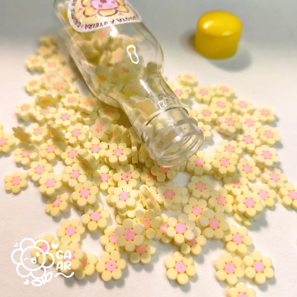 Confeito Fake Mini Florzinhas em Biscuit - Imagem 2