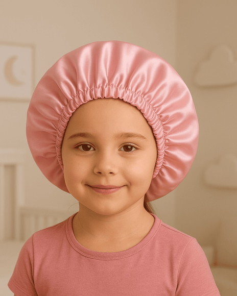 Touca de Cetim Antifrizz para Dormir | Touca Tamanho Infanti