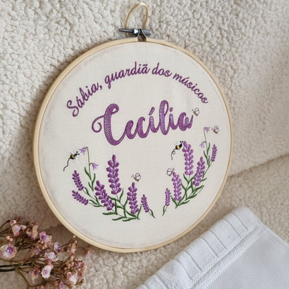 Bastidor Porta Maternidade Bordado - Imagem 6