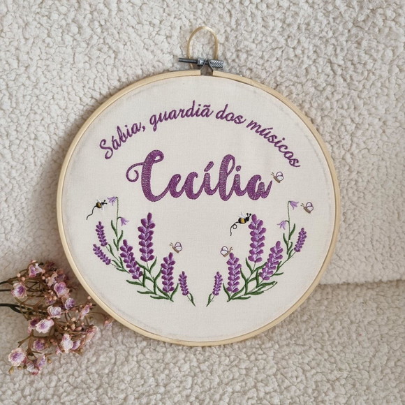 Bastidor Porta Maternidade Bordado - Imagem 4