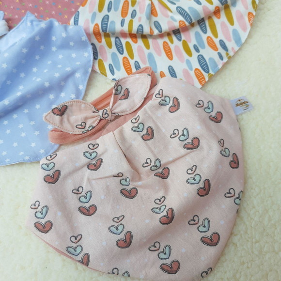 Kit Babador Bandana com Faixa Slim Laço Pequeno em Tecido. - Imagem 2