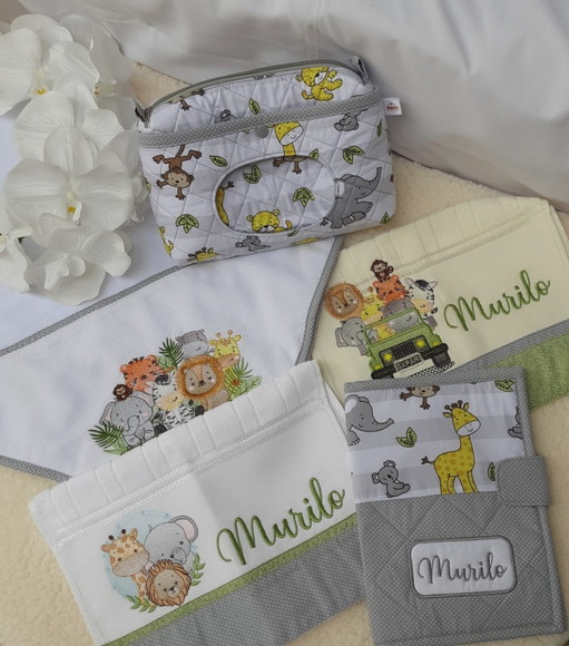 Kit Enxoval do Bebê Personalizado Bordado - Imagem 2