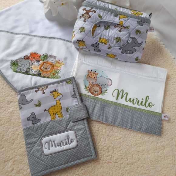 Kit Enxoval do Bebê Personalizado Bordado