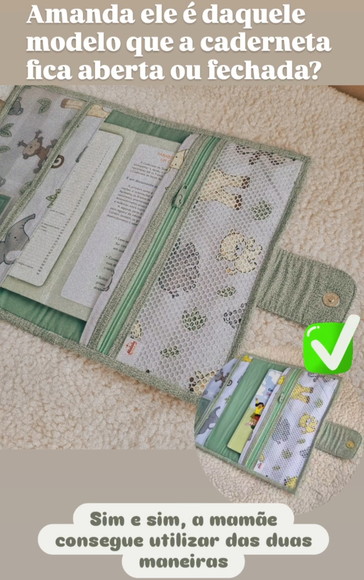 Porta Caderneta de Vacinação do Bebê Personalizada Menino - Imagem 4