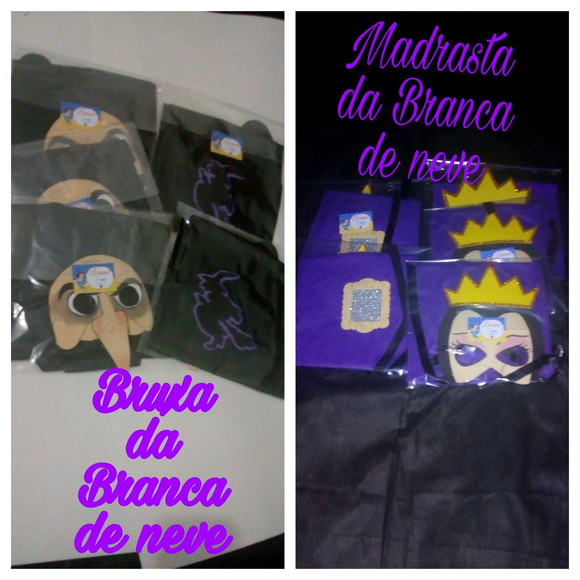 15 Kit Branca de neve capa e máscara - Imagem 3