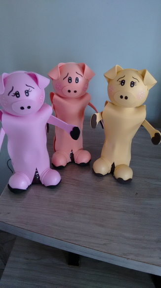 Animais da fazendinha lembrancinha centro de mesa em EVA - Imagem 2