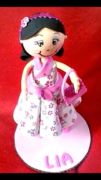 Bonequinha em EVA 3D - Imagem 2