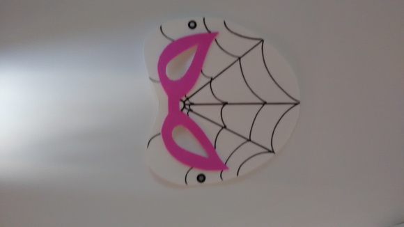 Capa e máscara Homem ou mulher aranha - Imagem 4