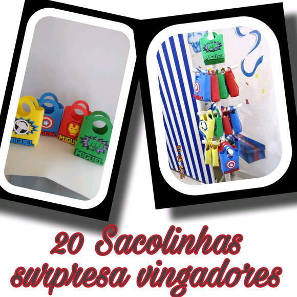 Kit lembrancinhas vingadores - Imagem 4