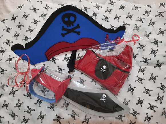 Lembrancinha pirata, espada bandana, faicha e tapa ol pirata - Imagem 4