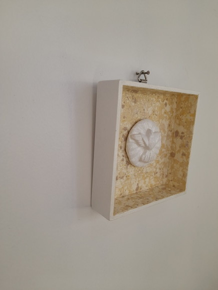 .placa em mdf Branca com Divino - Imagem 4