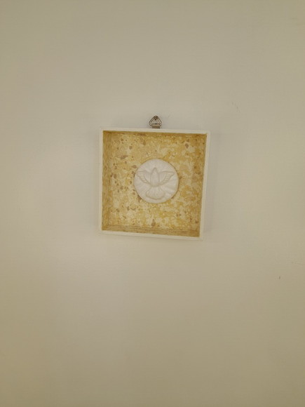 .placa em mdf Branca com Divino - Imagem 2