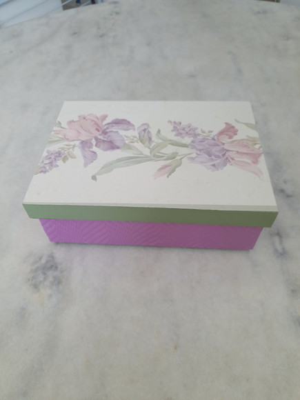 Caixa para Joia/bijuteria em mdf Detalhe Floral