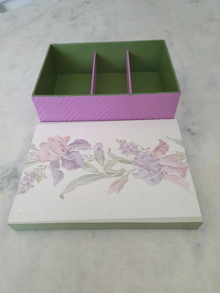 Caixa para Joia/bijuteria em mdf Detalhe Floral - Imagem 4