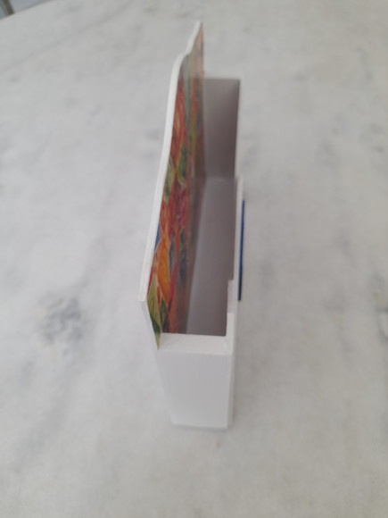 Porta Carta em mdf Pintado de Branco Decorado com Selos - Imagem 5