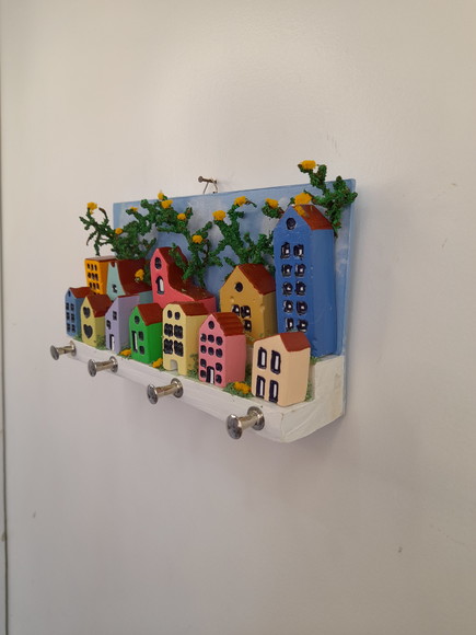Porta Chave Decorado com Mini Prédios - Imagem 5