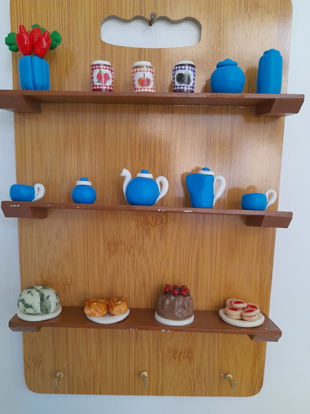 Porta Chave em mdf Decorado com Miniaturas - Imagem 5