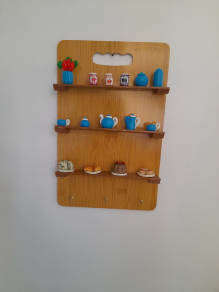 Porta Chave em mdf Decorado com Miniaturas
