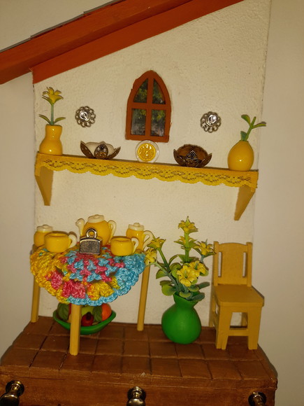 Porta Chave em mdf Decorado com Miniaturas de Cozinha - Imagem 5