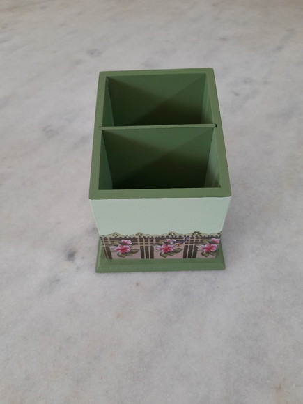 Porta controle em mdf 2 divisórias Verde