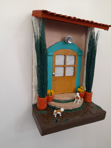 Quadro Cenário em mdf e Madeira Portal Verde - Imagem 5