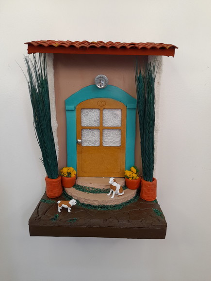 Quadro Cenário em mdf e Madeira Portal Verde - Imagem 2