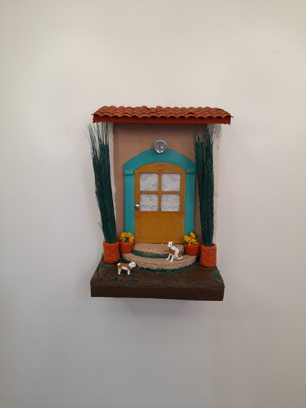 Quadro Cenário em mdf e Madeira Portal Verde