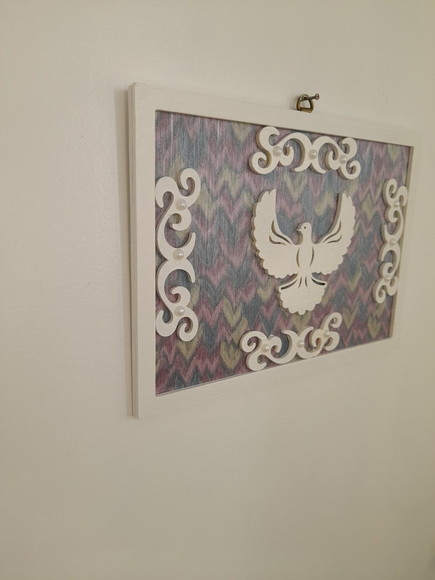 Quadro de mdf Branco com Divino Decorado - Imagem 4
