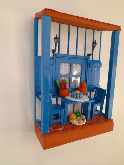 Quadro Decorado em mdf Decorada com Miniaturas - Imagem 4