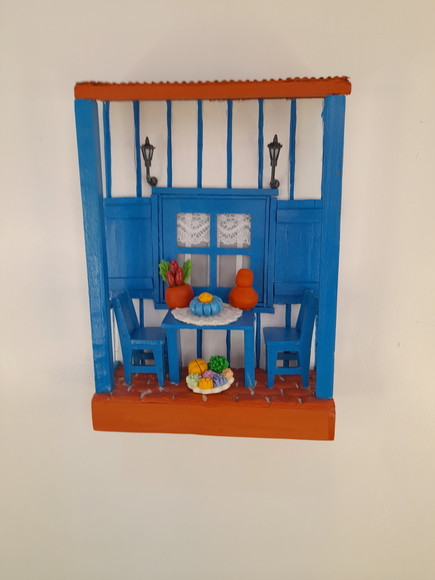Quadro Decorado em mdf Decorada com Miniaturas - Imagem 2