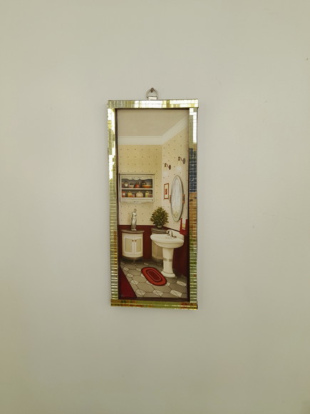 Quadro Decorativo em mdf para Banheiro Marrom - Imagem 4