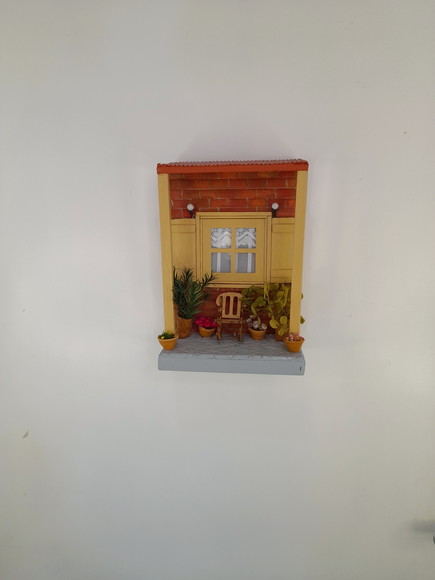 Quadro Mini Mundo Simulando Varanda - Imagem 2