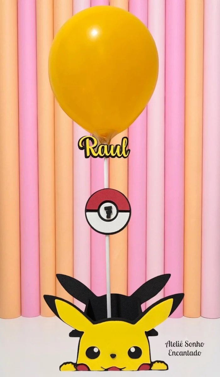 Centro de mesa com cachepot Pokemon - Imagem 1