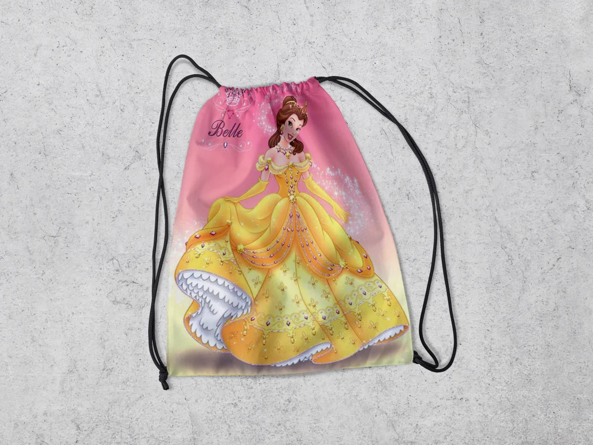 Mochilinha Personalizada para lembrancinhas da Bela e a Fera - Imagem 2