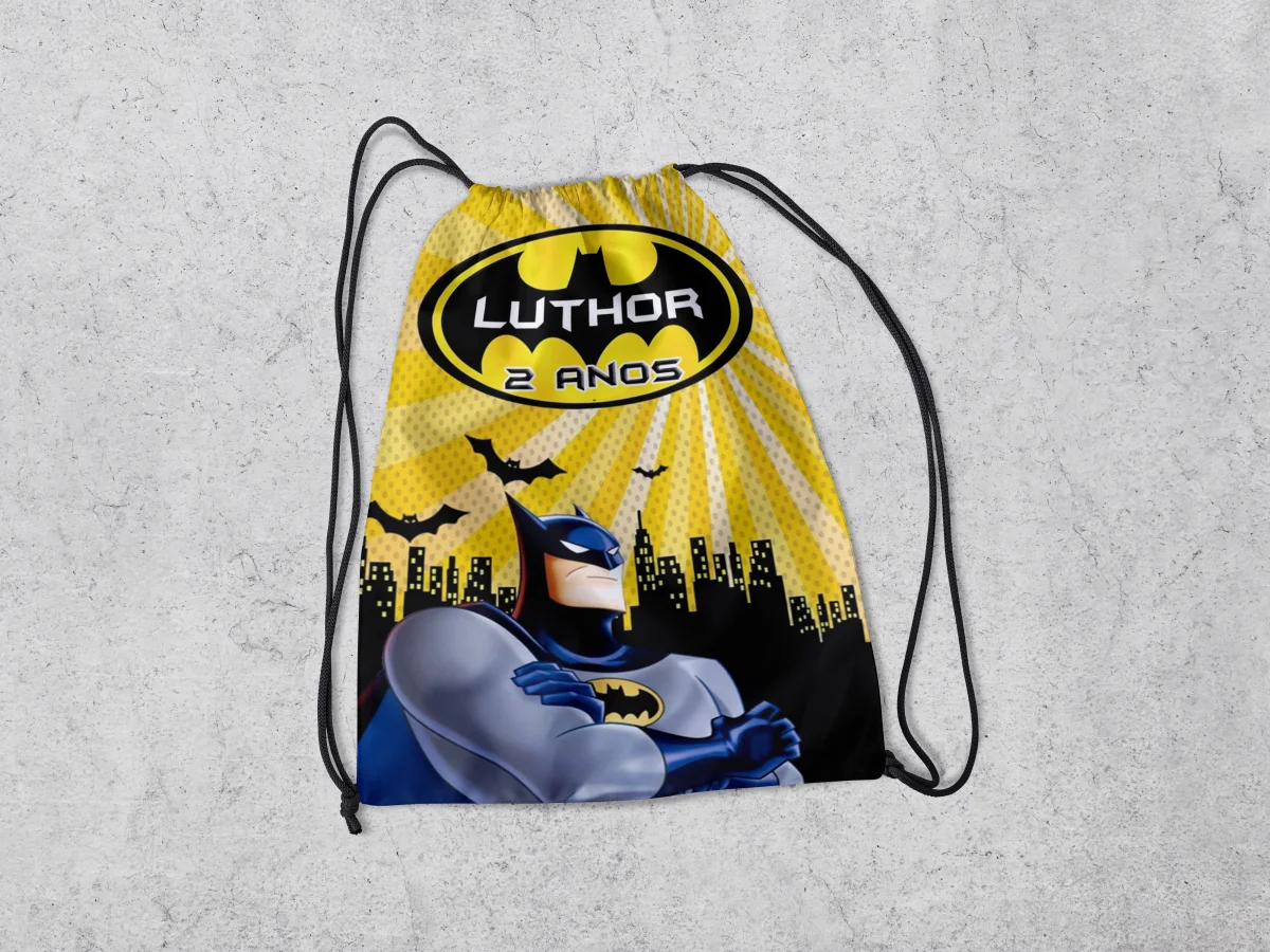 Mochilinha Personalizada para lembrancinhas Batman - Imagem 1