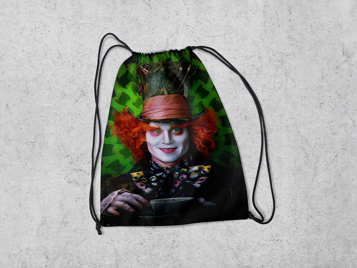 Mochilinha Personalizada para lembrancinhas do Chapeleiro Maluco - Imagem 2