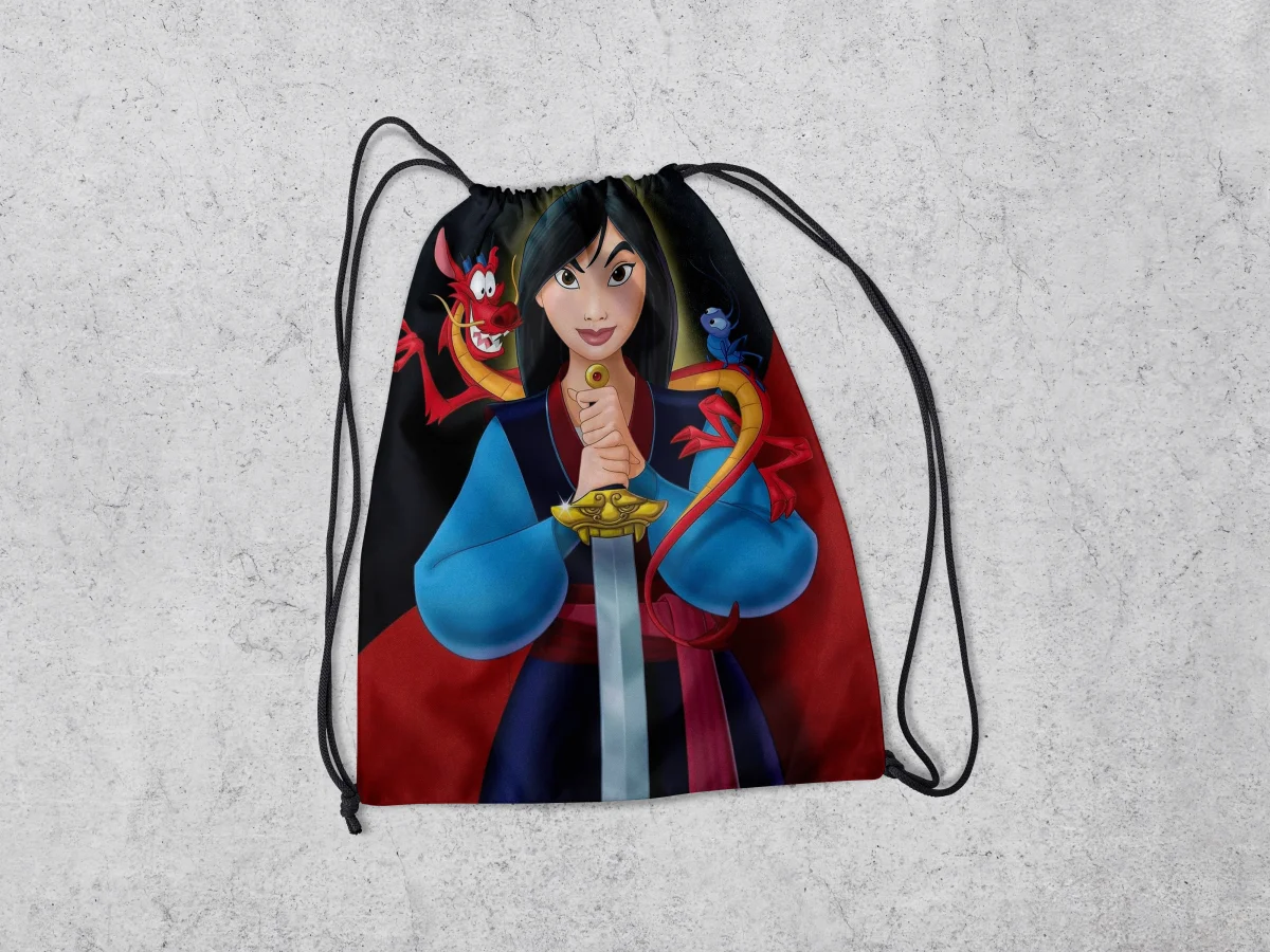 Mochilinha Personalizada para lembrancinhas da Mulan - Imagem 1