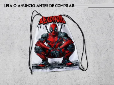 Mochilinha Personalizada para lembrancinhas do Deadpool