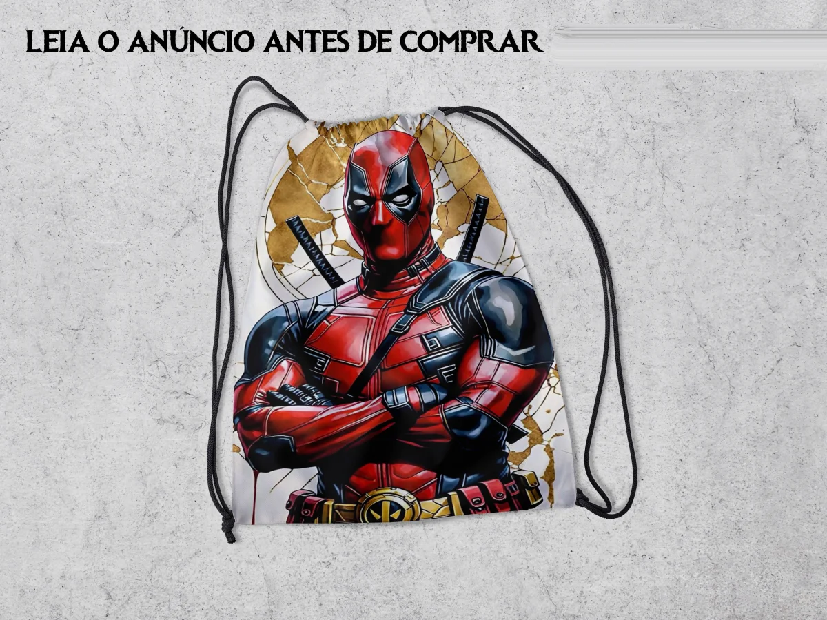 Mochilinha Personalizada para lembrancinhas do Deadpool - Imagem 2