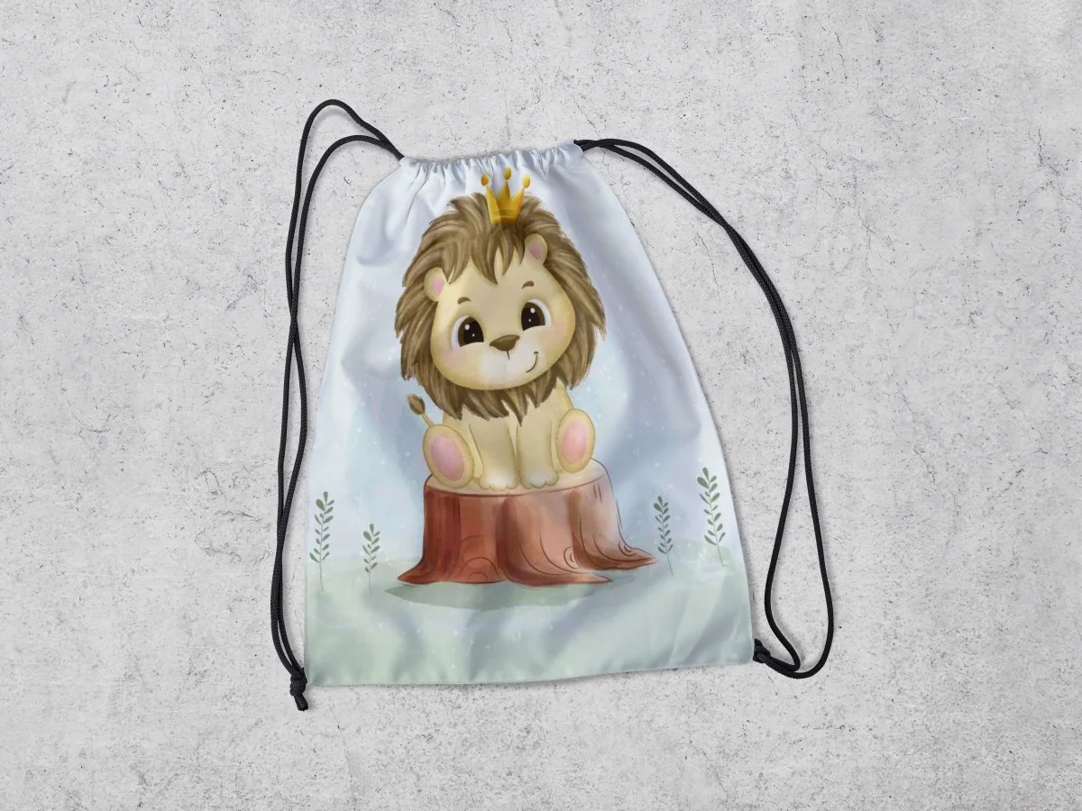 Mochilinha Personalizada para lembrancinhas Rei Leãozinho - Imagem 2