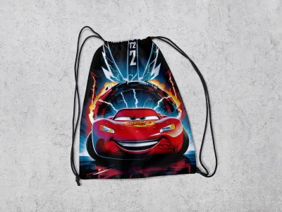 Mochilinha Personalizada para lembrancinhas do Mcqueen Carros Disney