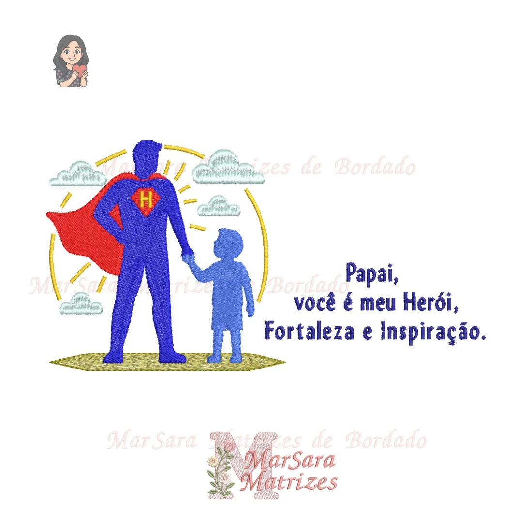 Matrizes de Bordado - Coleção O Melhor Pai do Mundo - Imagem 5