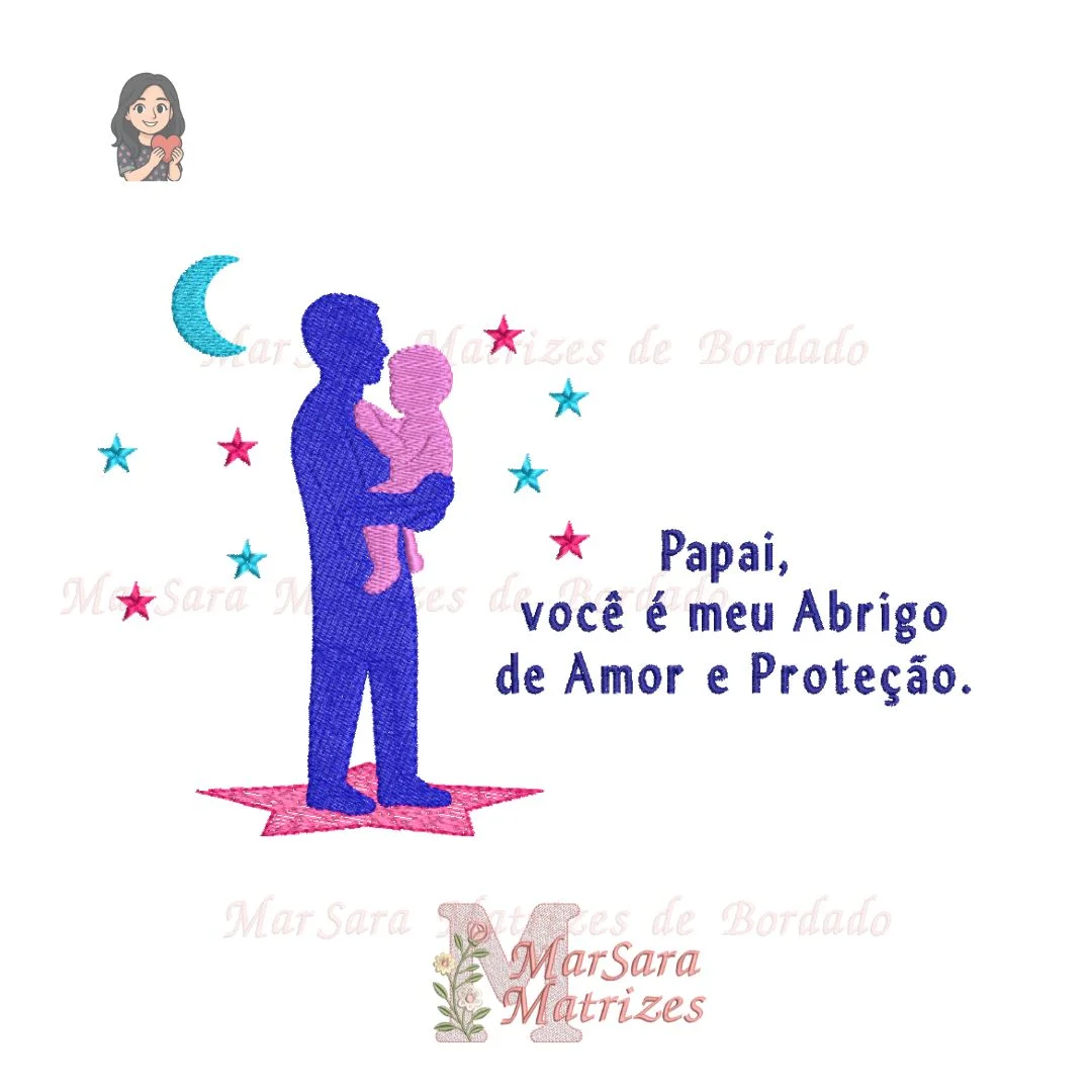 Matrizes de Bordado - Coleção O Melhor Pai do Mundo - Imagem 3