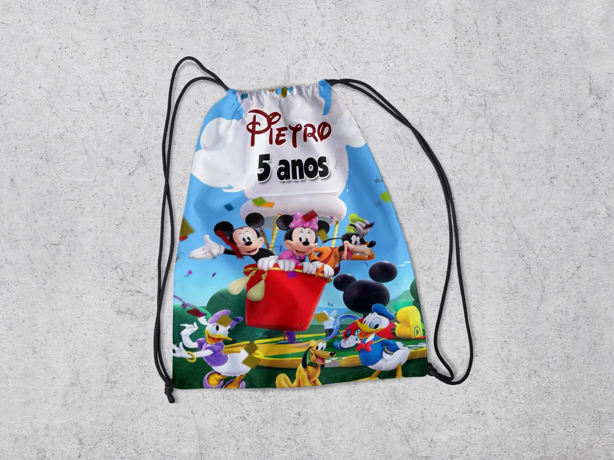 Mochilinha Personalizada para lembrancinhas do Mickey - Imagem 1