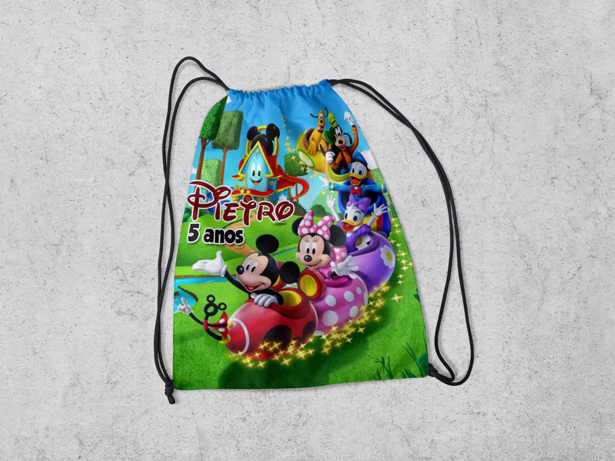 Mochilinha Personalizada para lembrancinhas do Mickey - Imagem 2