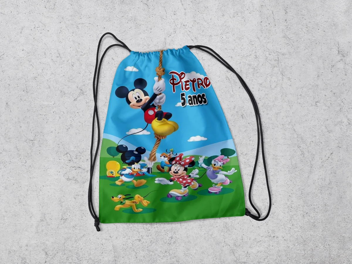 Mochilinha Personalizada para lembrancinhas do Mickey - Imagem 4