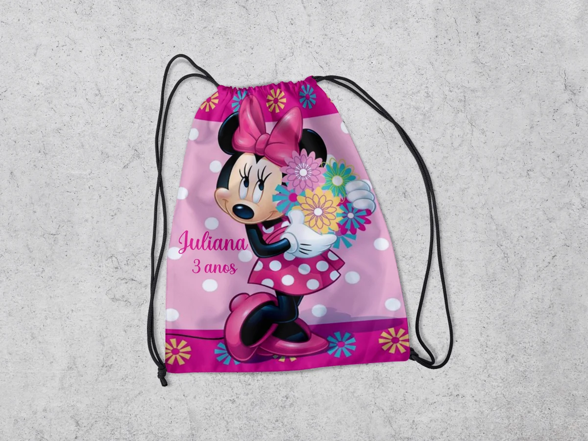 Mochilinha Personalizada para lembrancinhas da Minnie - Imagem 4