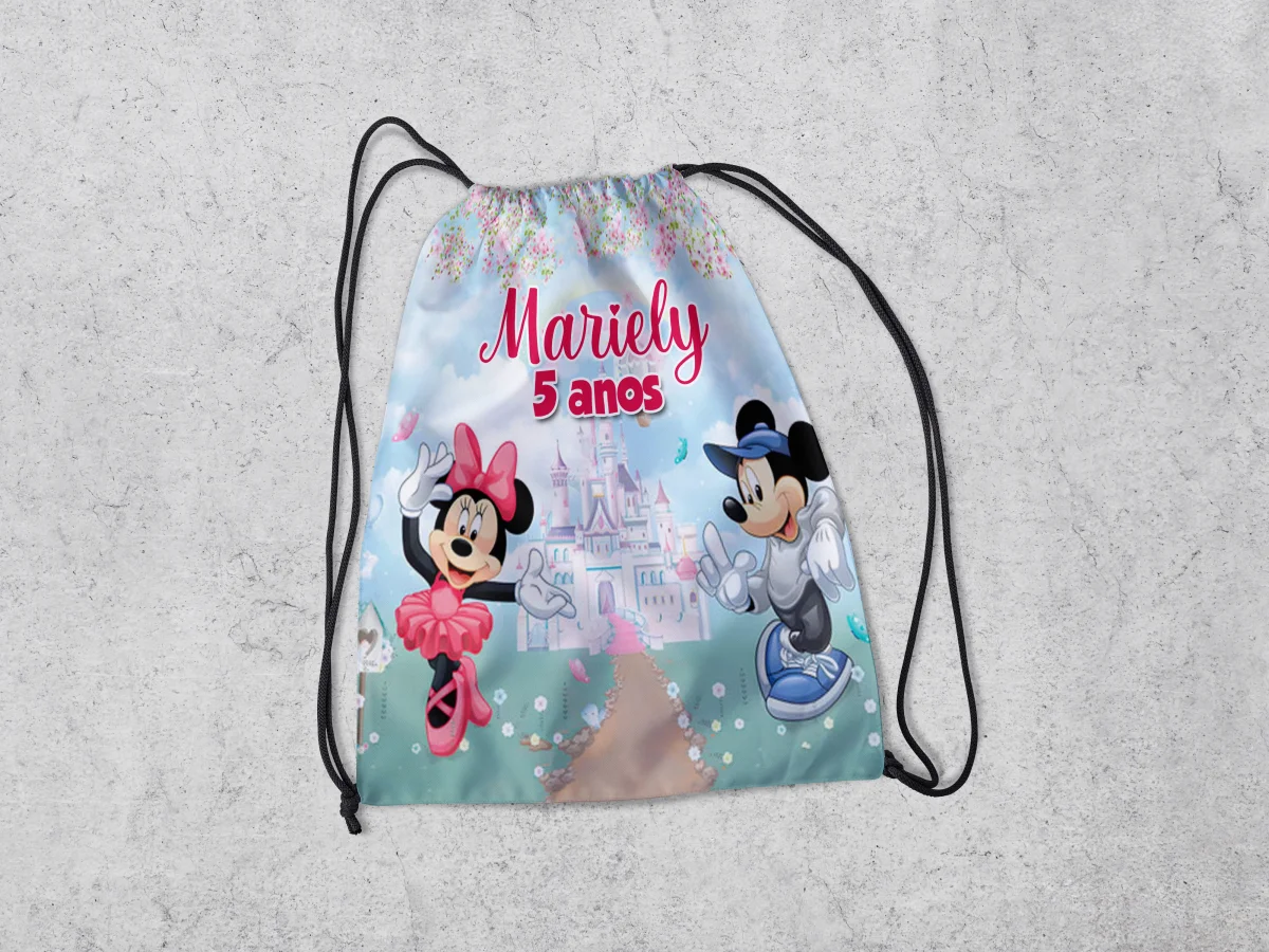 Mochilinha Personalizada para lembrancinhas da Minnie - Imagem 5