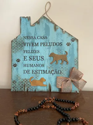 Placa Pet de Porta Entrada